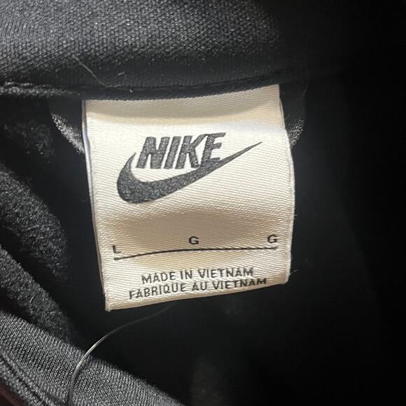 Nike Tracksuit Unisex Kids Black White Sportswear Zip Jacket & Pants Set Size Lg - Picture 6 of 11